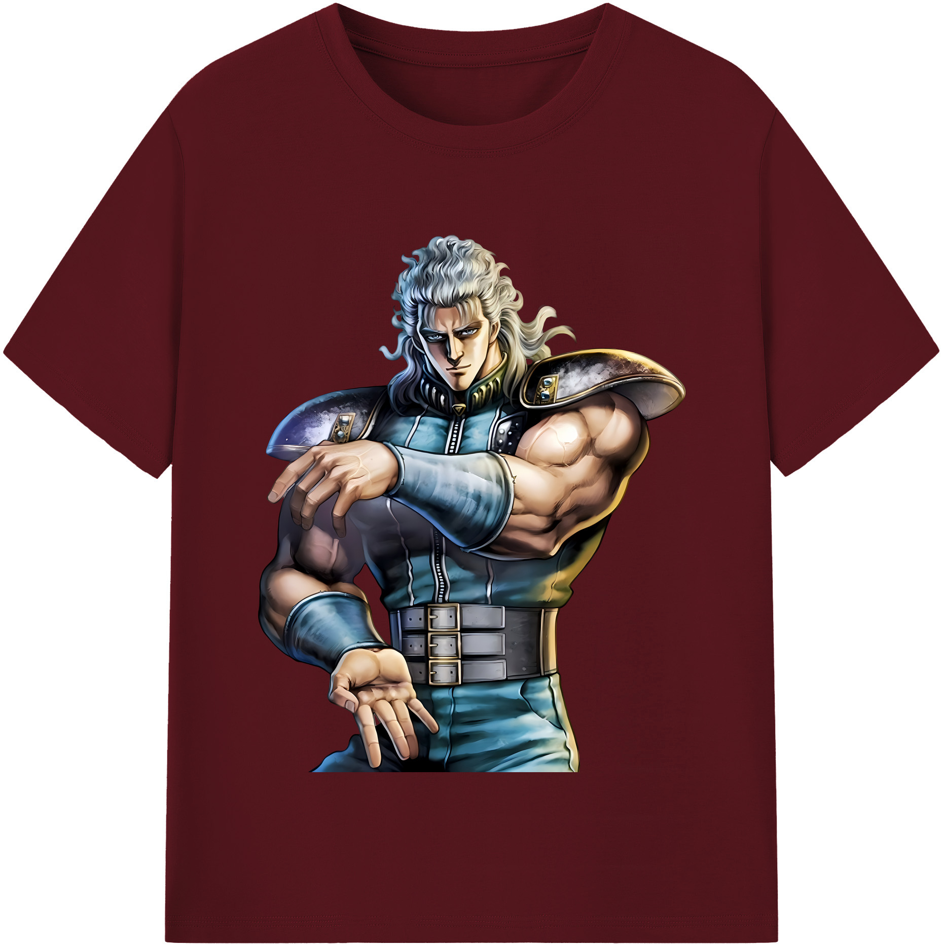 （画像用） 北斗の拳 Fist of the North Star 綿100％半袖Tシャツ（フロントプリント）